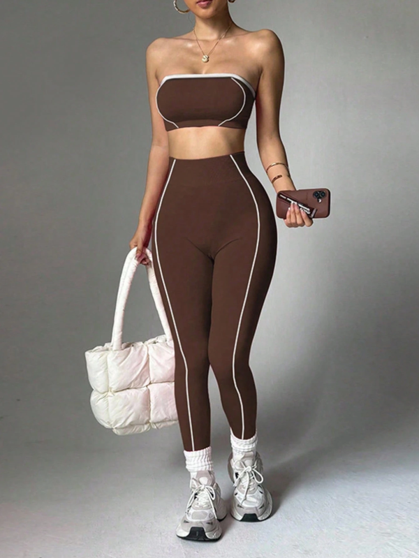Curvvvy™ Seamless Sculpt Yoga Set-Crop Top & High Waist Leggings