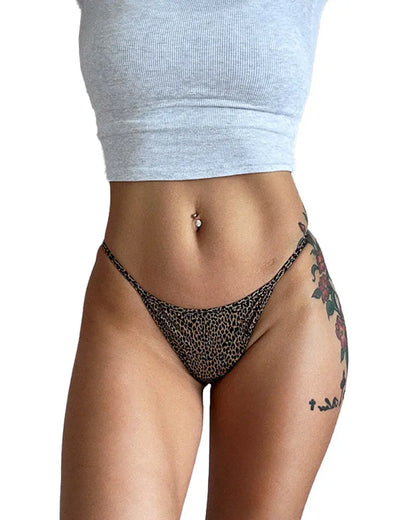 Curvvvy® ForLove – Animal Print Thin Strap Thong curvvvy