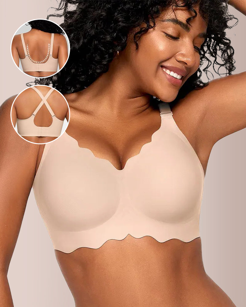 Curvvvy® Scalloped Comfort Everyday Bra