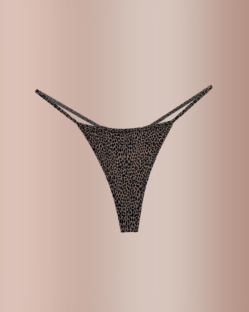Curvvvy® ForLove – Animal Print Thin Strap Thong