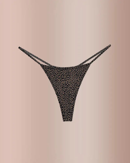 Curvvvy® ForLove – Animal Print Thin Strap Thong curvvvy