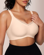 Curvvvy® V-Neck Mesh Crossover Bra