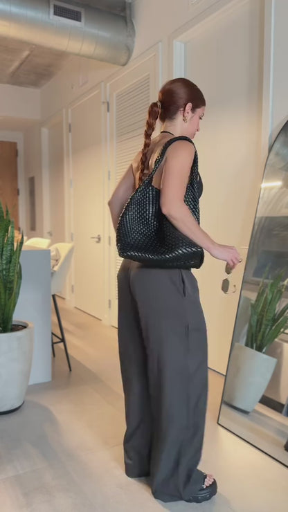 Curvvvy™ High-Waist Wide-Leg Casual Suit Pants