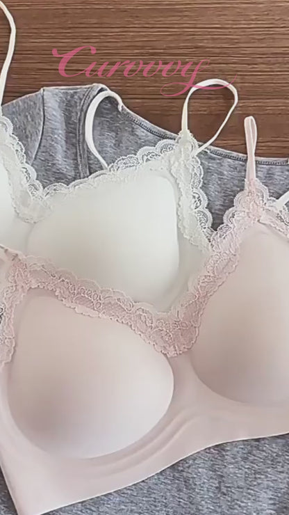 Curvvvy™ French Wireless Push-Up Support Bra
