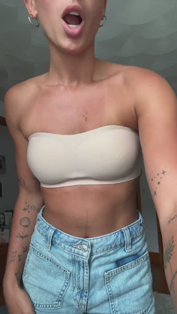 Soutien bandeau com enchimento e sem fio Curvvvy®