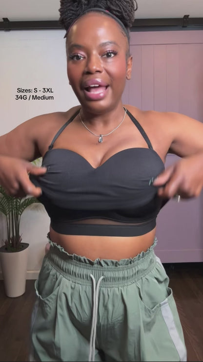 Curvvvy™ Supportive Wireless Bandeau Bra - Plus Size Anti-Slip Multi-Way