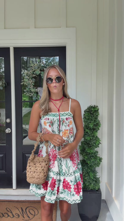 Curvvvy™ Mini Abito Slip Boho a Fiori