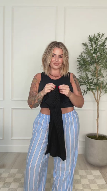 Curvvvy™ Ensemble Décontracté Haut Épaules Dénudées et Pantalon Large
