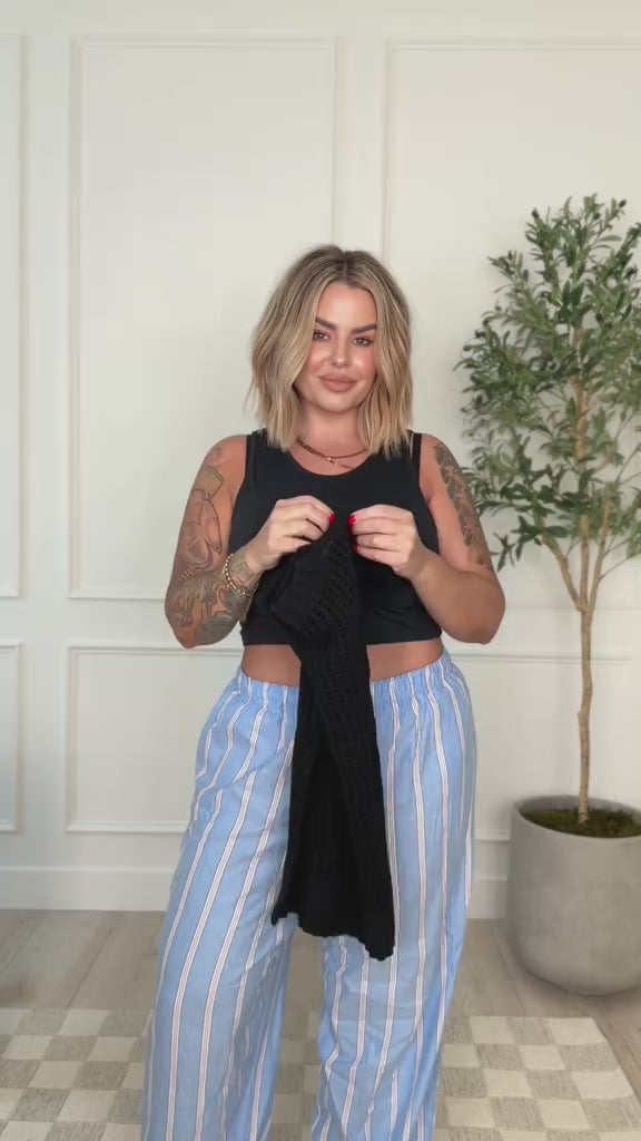 Curvvvy™ Ensemble Décontracté Haut Épaules Dénudées et Pantalon Large