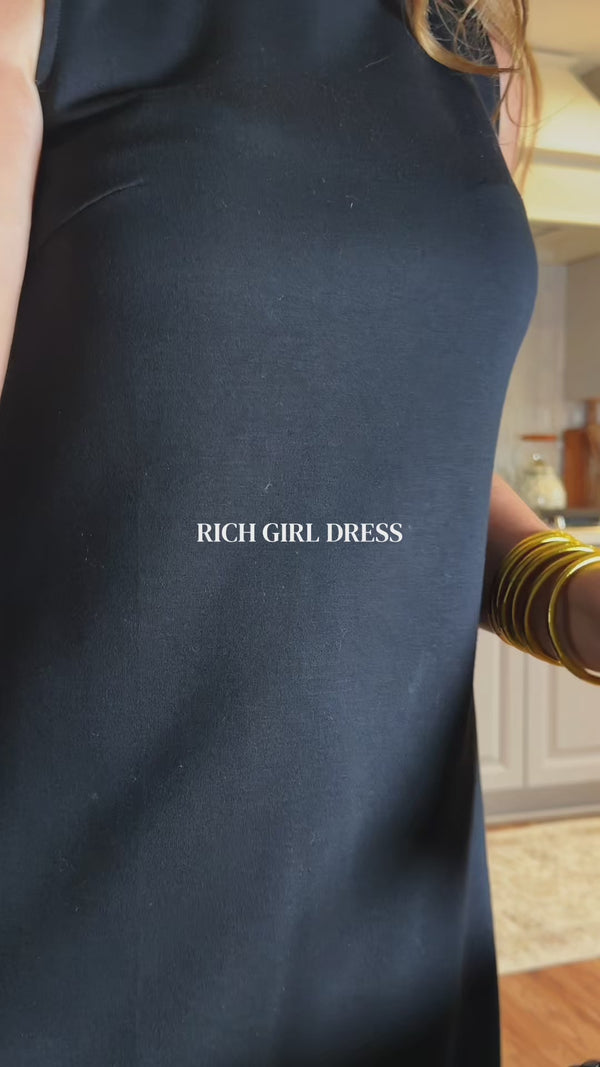 Curvvvy™ Sleeveless Crew Neck Side Slit Mini Dress