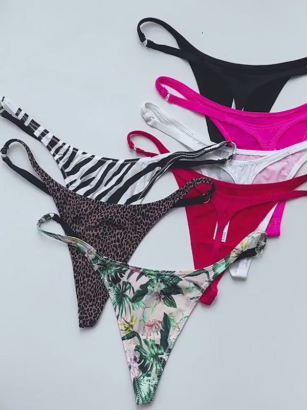 Curvvvy™ Adjustable ice silk thong – low-rise, high-cut, seamless