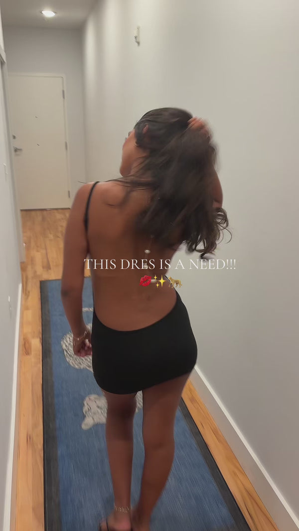 Curvvvy™ Backless Bodycon Mini Slip Dress