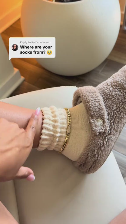 Curvvvy™ Thermal Thick Terry Lined Blend Crew Socks(5 Pack)